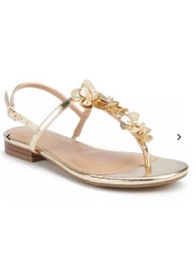 Anne Klein Flavia Gold Sandal 7.5